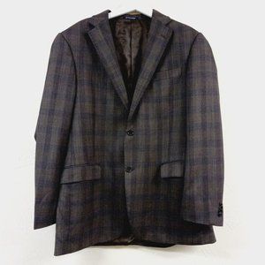 Hart Schaffner Mens Sport Jacket Blazer Sport Coat Two Button Wool Size 42L USA
